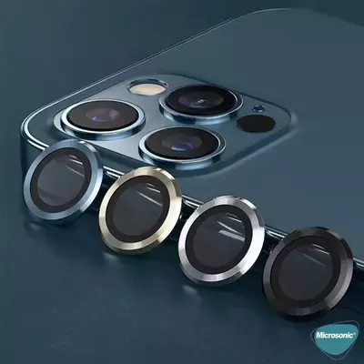 Microsonic Apple iPhone 11 Pro Tekli Kamera Lens Koruma Camı Gümüş