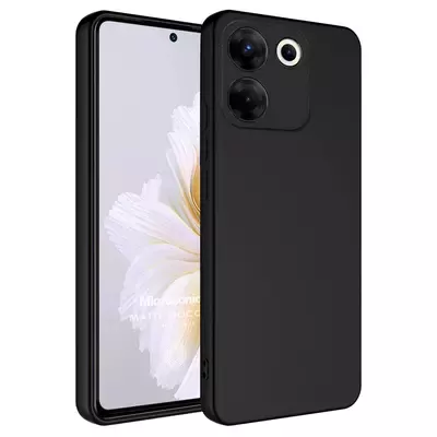 Microsonic Matte Silicone TECNO Camon 20 Kılıf Siyah