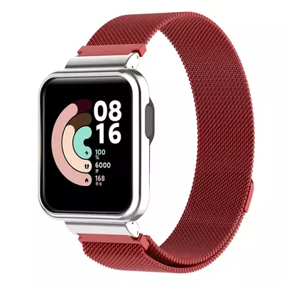 Microsonic Xiaomi Poco Watch Milanese Loop Kordon Kırmızı
