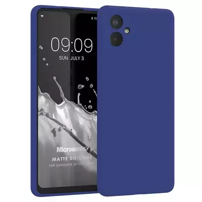 Microsonic Matte Silicone Samsung Galaxy A05 Kılıf Lacivert