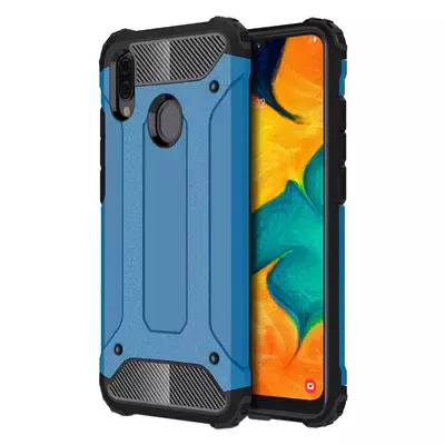 Microsonic Samsung Galaxy A30 Kılıf Rugged Armor Mavi