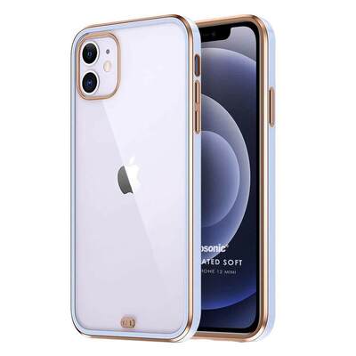 Microsonic Apple iPhone 12 Mini Kılıf Laser Plated Soft Lila