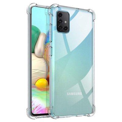 Microsonic Samsung Galaxy A71 Kılıf Anti Shock Silikon Şeffaf