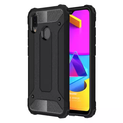 Microsonic Samsung Galaxy M10s Kılıf Rugged Armor Siyah