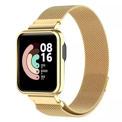 Microsonic Xiaomi Poco Watch Milanese Loop Kordon Gold