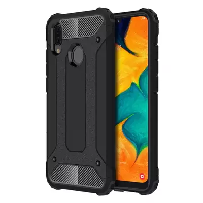 Microsonic Samsung Galaxy A30 Kılıf Rugged Armor Siyah