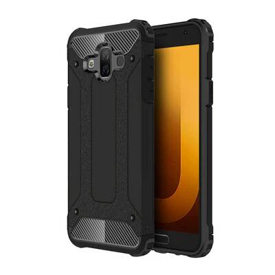 Caseup Samsung Galaxy J7 Duo Kılıf Tank Siyah