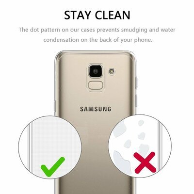 Caseup Samsung Galaxy J6 Kılıf Transparent Soft Beyaz