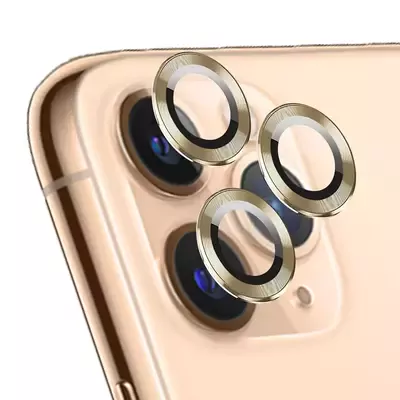 Microsonic Apple iPhone 11 Pro Max Tekli Kamera Lens Koruma Camı Gold