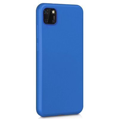 Microsonic Huawei Y5P Kılıf Matte Silicone Mavi