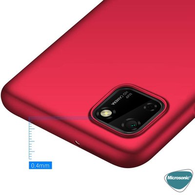 Microsonic Huawei Y5P Kılıf Matte Silicone Mavi