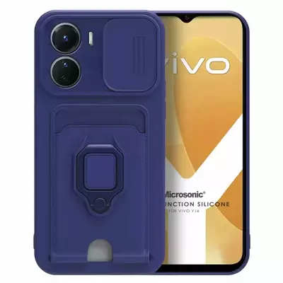 Microsonic Vivo Y16 Kılıf Multifunction Silicone Lacivert