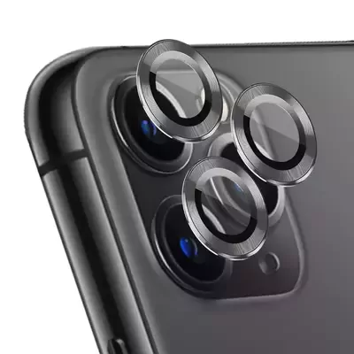 Microsonic Apple iPhone 11 Pro Max Tekli Kamera Lens Koruma Camı Füme