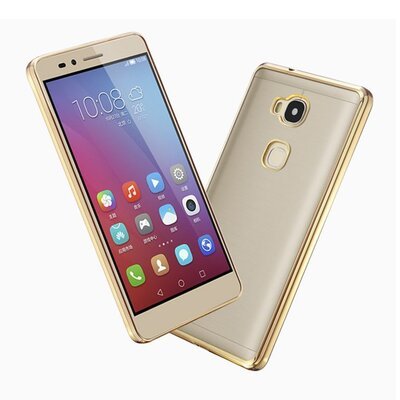 Microsonic Huawei GR5 Kılıf Skyfall Transparent Clear Gold