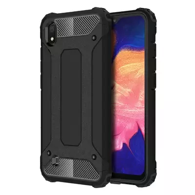 Microsonic Samsung Galaxy A10 Kılıf Rugged Armor Siyah