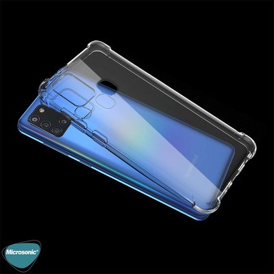 Microsonic Samsung Galaxy A21S Kılıf Anti Shock Silikon Şeffaf