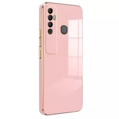 Microsonic TECNO Spark 7 Pro Kılıf Olive Plated Pembe