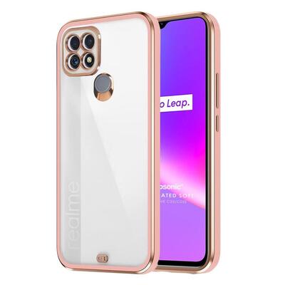 Microsonic Realme C25 Kılıf Laser Plated Soft Pembe