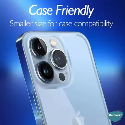 Microsonic Apple iPhone 13 Pro Arka Temperli Cam Ekran Koruyucu