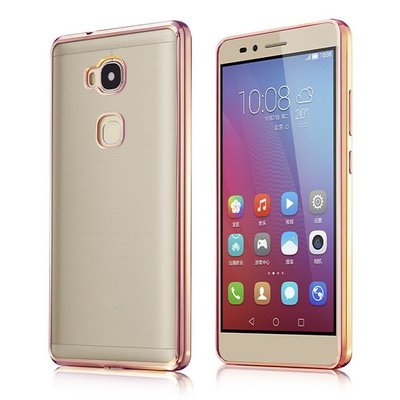 Microsonic Huawei GR5 Kılıf Skyfall Transparent Clear Rose Gold