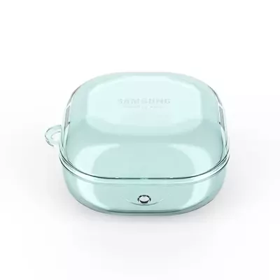 Microsonic Samsung Galaxy Buds Core Kılıf Askı Aparatlı Transparan Silikon Mavi