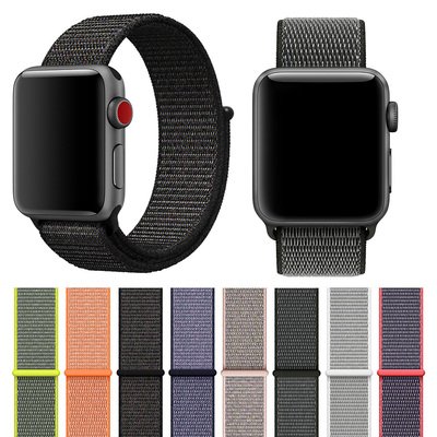 Microsonic Apple Watch 3 42mm Nylon Loop Kordon Beyaz