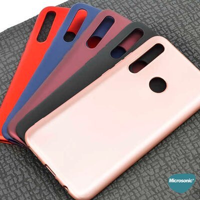 Microsonic Huawei Y6P Kılıf Matte Silicone Kırmızı