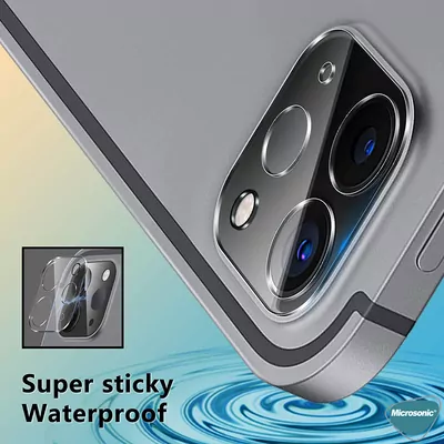 Microsonic Apple iPad Pro 13 2024 (A2925-A2926) Kamera Lens Koruma Camı V2 Siyah