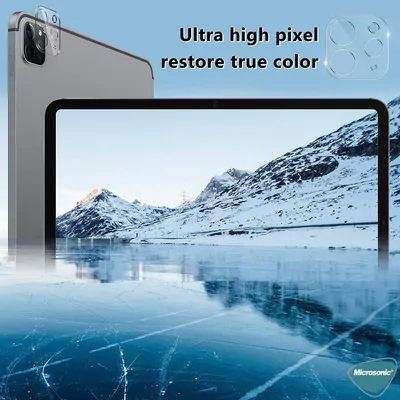 Microsonic Apple iPad Pro 13 2024 (A2925-A2926) Kamera Lens Koruma Camı V2 Siyah