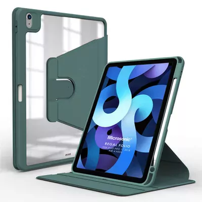 Microsonic Apple iPad Air 11 2025 Kılıf (A3266-A3267) Regal Folio Koyu Yeşil