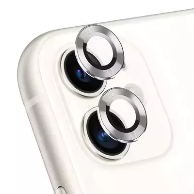 Microsonic Apple iPhone 11 Tekli Kamera Lens Koruma Camı Gümüş