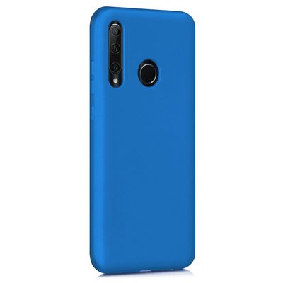 Microsonic Huawei Y6P Kılıf Matte Silicone Mavi