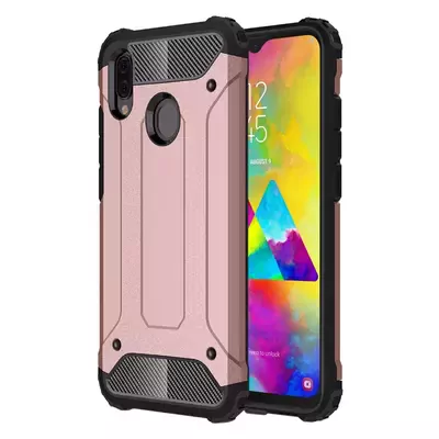 Microsonic Samsung Galaxy M20 Kılıf Rugged Armor Rose Gold