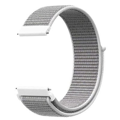 Microsonic Xiaomi Amazfit GTR 42mm Hasırlı Kordon Woven Sport Loop Beyaz