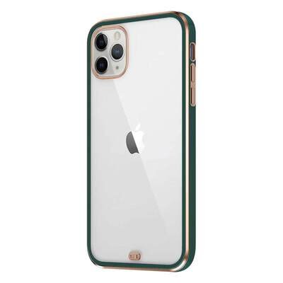 Microsonic Apple iPhone 11 Pro Kılıf Laser Plated Soft Koyu Yeşil