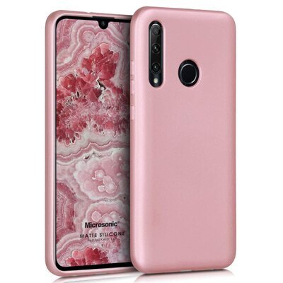 Microsonic Huawei Y6P Kılıf Matte Silicone Rose Gold