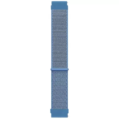 Microsonic Samsung Galaxy Watch FE Hasırlı Kordon Woven Sport Loop Mavi