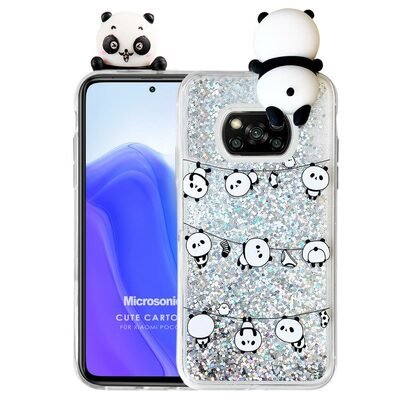 Microsonic Xiaomi Poco X3 Pro Kılıf Cute Cartoon Panda