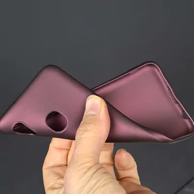 Microsonic Matte Silicone Samsung Galaxy A30 Kılıf Mor