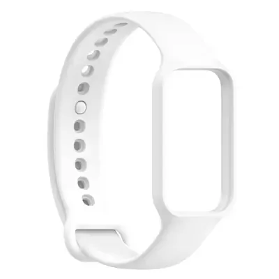 Microsonic Xiaomi Smart Band 8 Active Kordon, Silicone Sport Band Beyaz