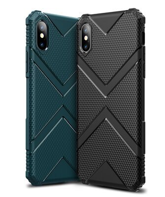 Microsonic Apple iPhone X Diamond Shield Kılıf Lacivert