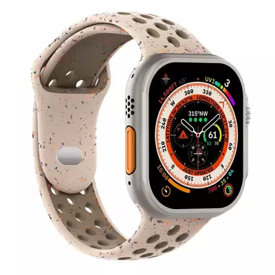 Microsonic Apple Watch Ultra 3 Kordon Flame Circle Bej