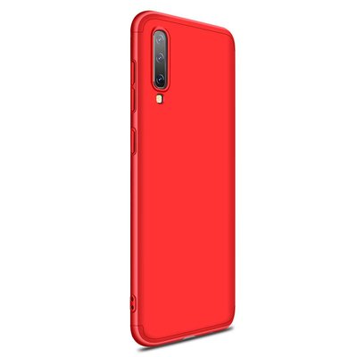 Microsonic Samsung Galaxy A50 Kılıf Double Dip 360 Protective AYS Kırmızı