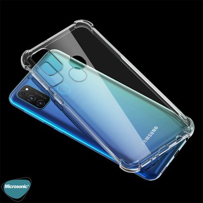 Microsonic Samsung Galaxy M21 Kılıf Anti Shock Silikon Şeffaf