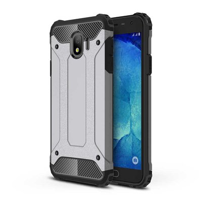 Caseup Samsung Galaxy J4 Kılıf Tank Gri