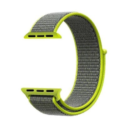 Microsonic Apple Watch SE 40mm Nylon Loop Kordon Koyu Yeşil