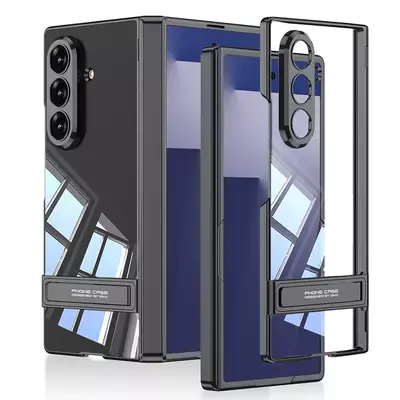 Microsonic Samsung Galaxy Z Fold 7 Kılıf Clarity Stand Siyah