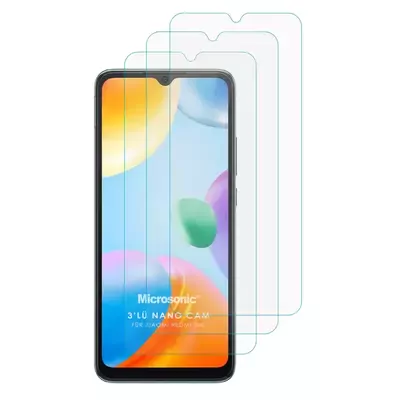 Microsonic Xiaomi Poco C40 Screen Protector Nano Glass Cam Ekran Koruyucu (3`lü Paket)