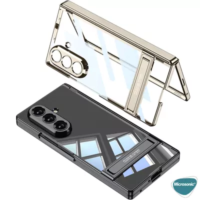 Microsonic Samsung Galaxy Z Fold 7 Kılıf Clarity Stand Lacivert