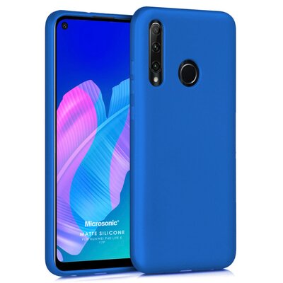 Microsonic Huawei Y7P Kılıf Matte Silicone Mavi